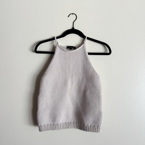 Banana Republic Cream Knit Castoff Halter Tank Top Sweater - XS - Picture 8 of 9